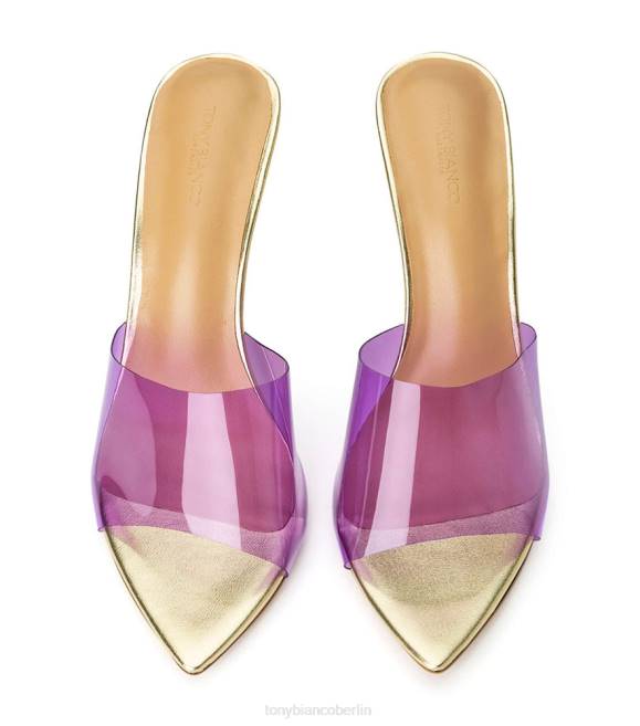 Stöckelschuhe| de Tony Bianco Frauen Mylo-Absätze lila Vinylit/Gold 4624206